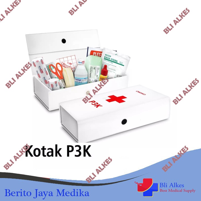 Kotak P3K Mobil Plus Isi Kotak P3K + Isi Lengkap Kotak P3K Portable Kotak P3K isi