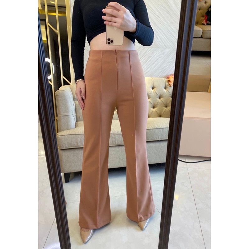 CELANA CUTBRAY CUBIT SCUBA PREMIUM TEBAL { M L XL XXL } WIDE LEG | HIGH WAIST KULOT CUTBRAY | CELANA FORMAL WANITA | CELANA KERJA