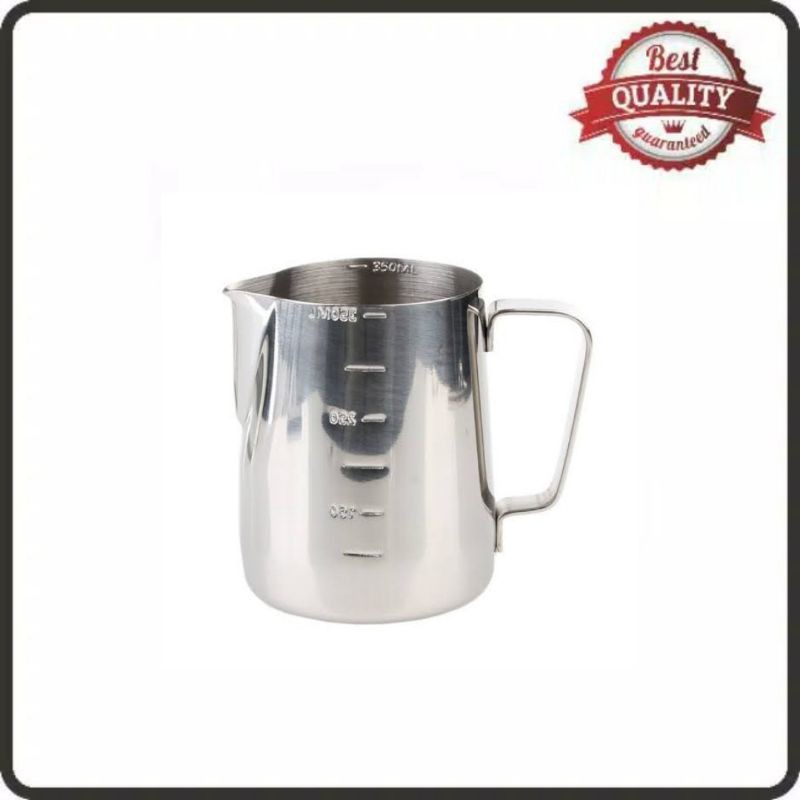 MILK JUG STAINLESS - 150 350 600 ml BARISTA PROFESSIONALS TOOL (LATTE ART)