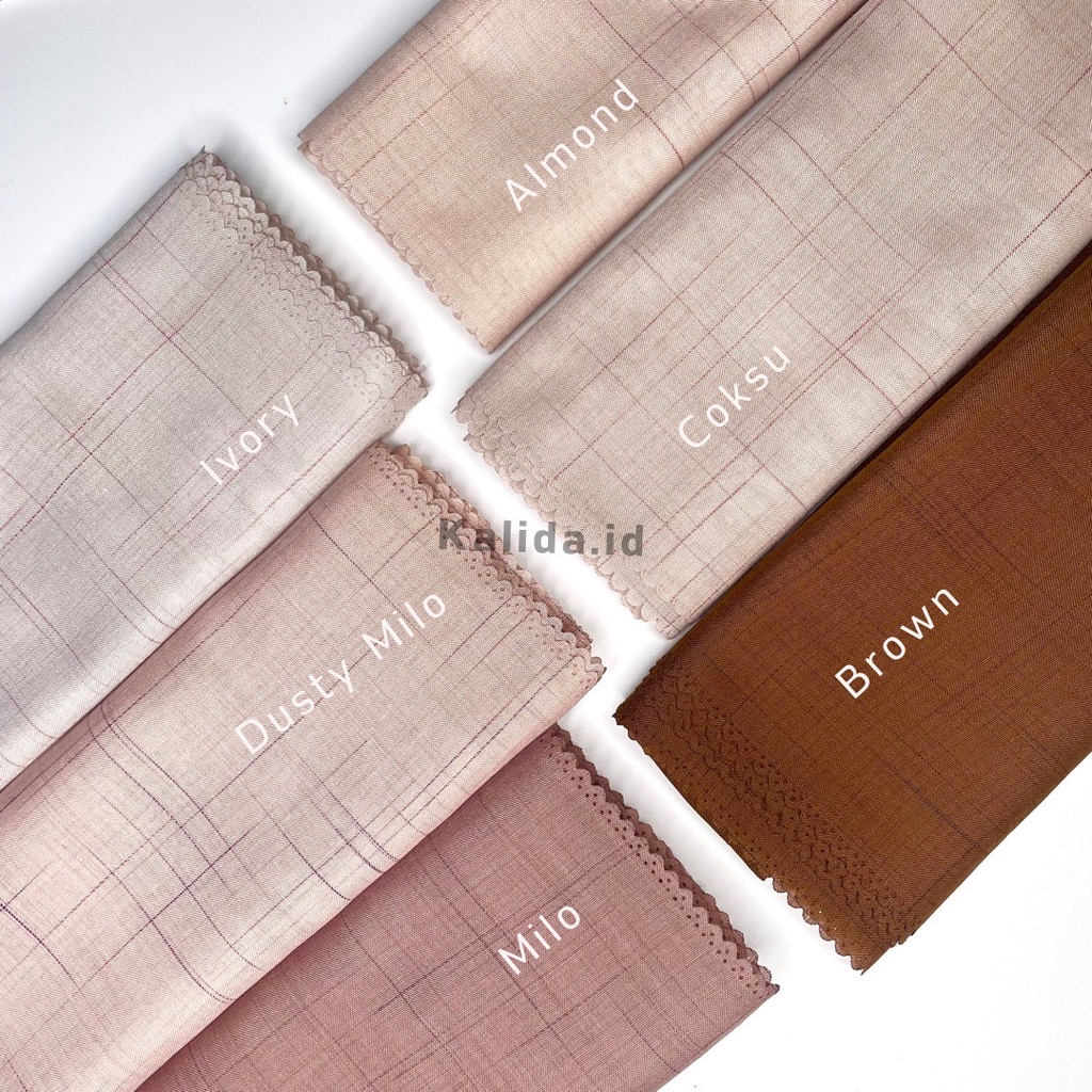 Segiempat Voal Waffle Sandi Morse Lasercut by AZARA