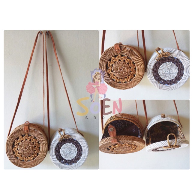 Tas Rotan Bulat Bali