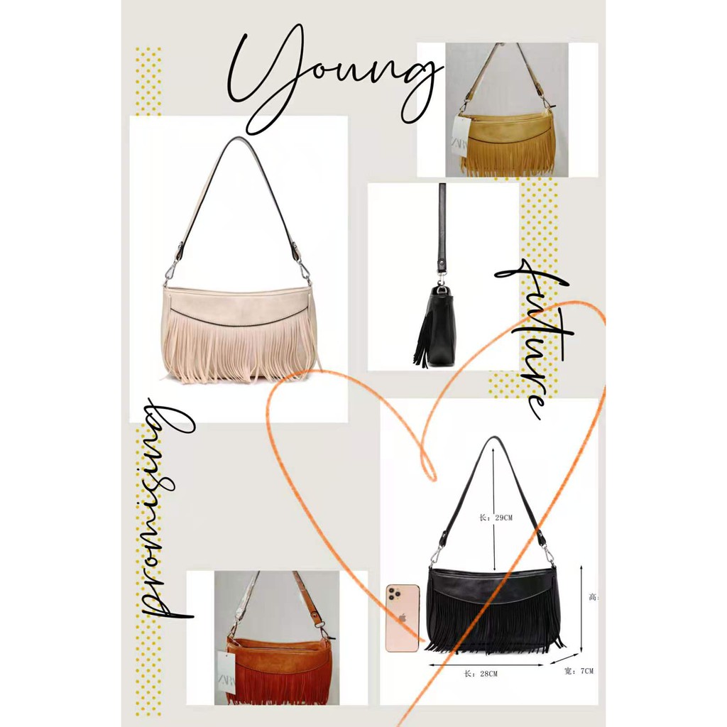 Tas Wanita Model Rumbai Korean Style Import ( 4 warna)#138
