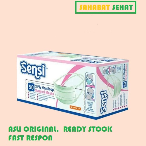 MASKER MEDIS SENSI HIJAB ISI 50 PCS