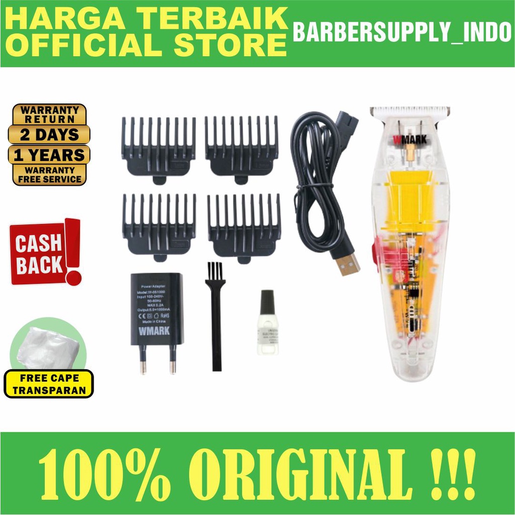 WMARK NG 202 ORIGINAL SHAVER CORDLESS MESIN ALAT CUKUR RAMBUT ORI