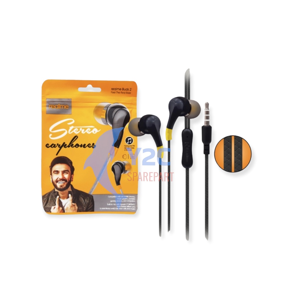 HANDSFREE / EARPHONE HEADSET REALME RMA101 / BUDS 2 ORIGINAL OEM