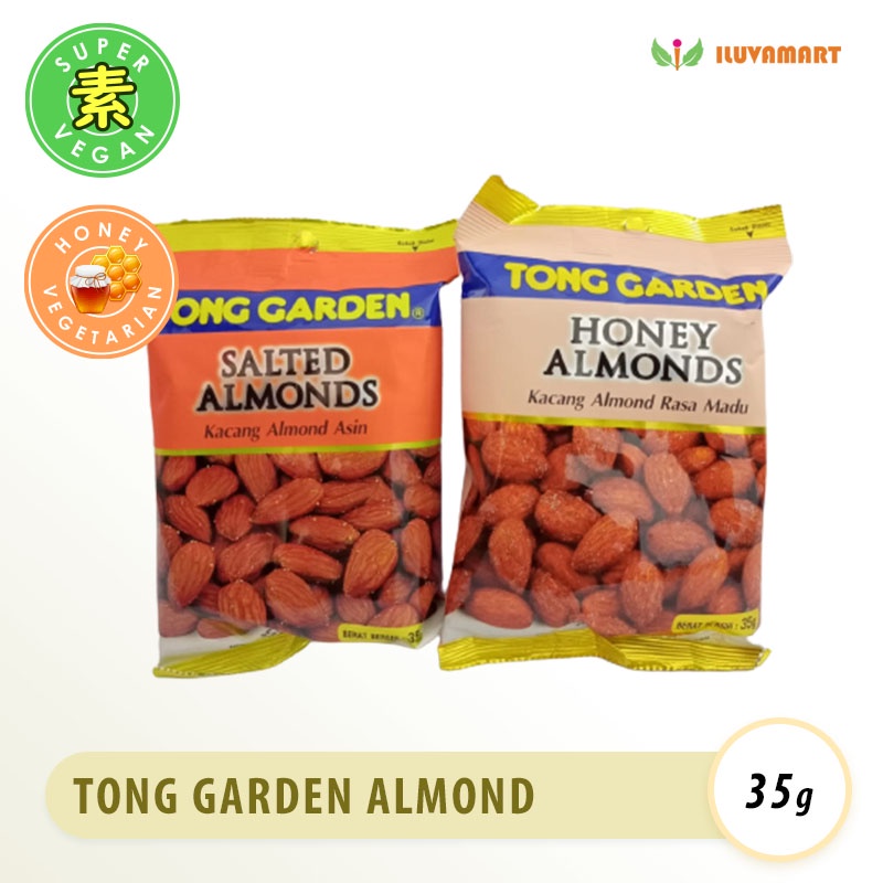 

Tong Garden Salted Honey ALMONDS 35gr Kacang Almond Asin Badam Amandel Almon Nuts Roasted Panggang H