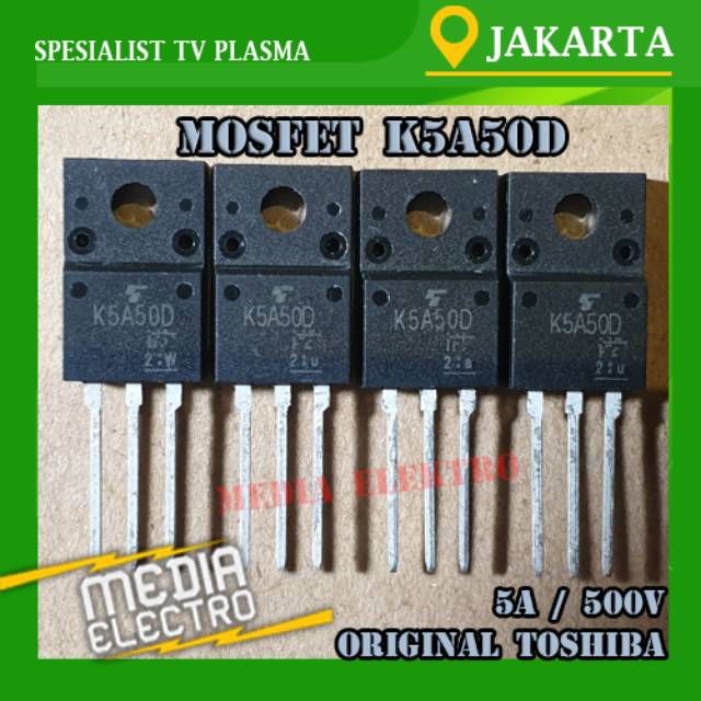 MOSFET K5A50D TO-220 ORIGINAL TOSHIBA // 5A50D
