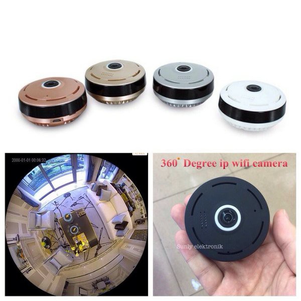 ip cam 360 derajat smartcam cctv wifi vr cam fisheye 3d paranomic