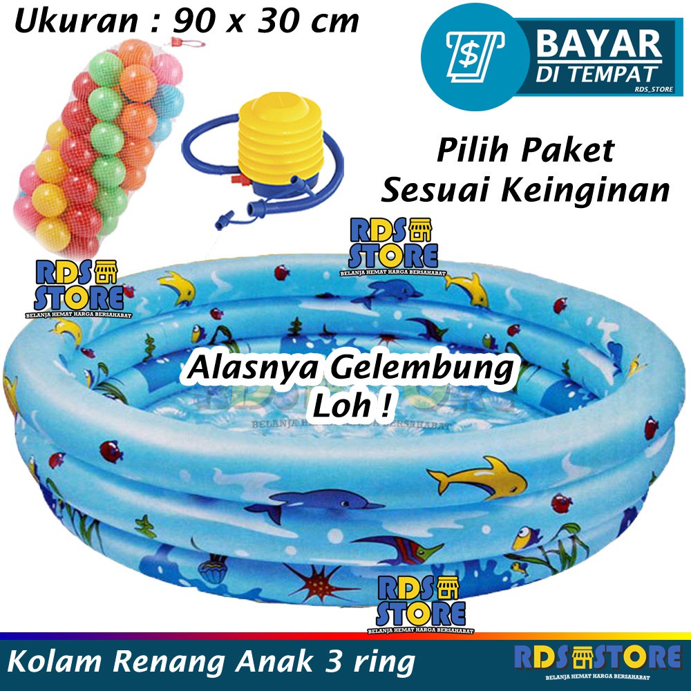 Kolam Renang Anak Kolam Mandi Bola Inflatable Crystal Pool 100 152 Cm Shopee Indonesia