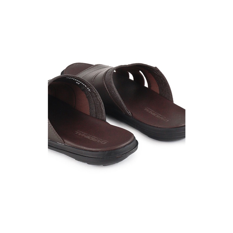 SANDAL SLIDE PRIA CARDINAL ORIGINAL CASUAL TERBARU COKLAT CA01