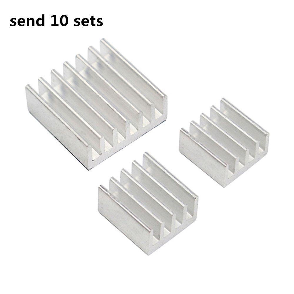 Agustin 10set Heat Sink Set Kit 30pcs/lot Radiator Pi2 Raspberry Aluminium Murni