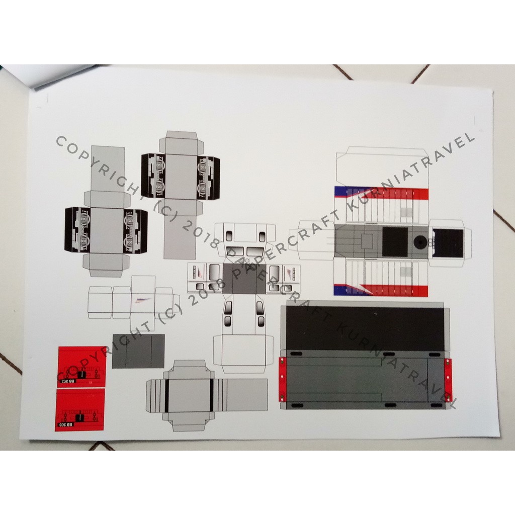 Pola Papercraft Lokomotif Bb 303 Shopee Indonesia