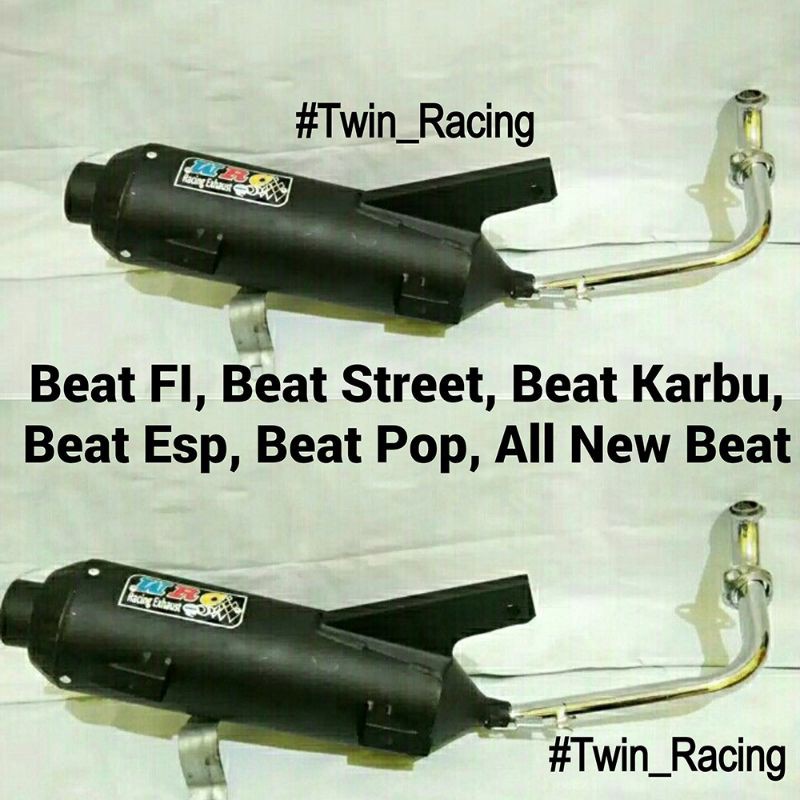 Knalpot WRC Full Bass / Mber motor Beat PGM-FI / ESP-FI / Beat Street / Beat Karbu / Beat Pop