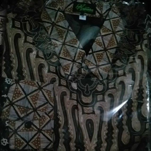 Parang Sekti Panjang Kemeja Batik Pria Katun Sragenan Full Furing