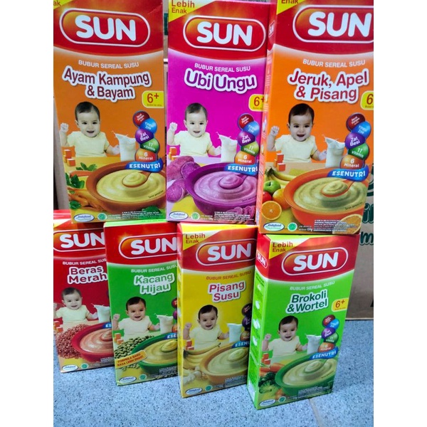 SUN BUBUR CEREAL SUSU 6+