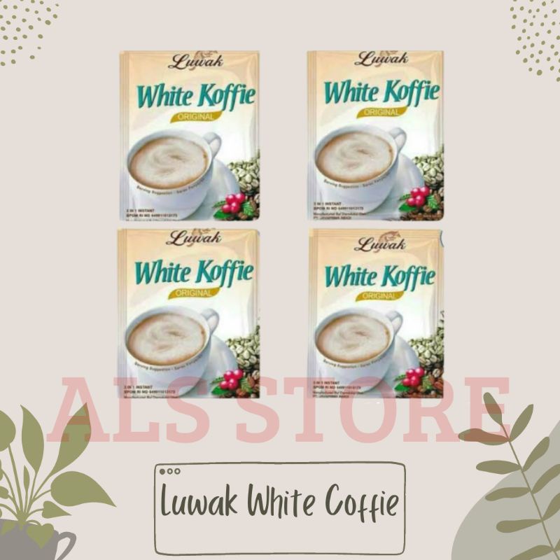 

Kopi Luwak white coffe 1 renceng 10 x @20g