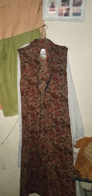 Outer Batik Genes 1 Outer Batik Sogan Motif Bunga Outer Batik Solo Grosir Batik Murah Outer Genes