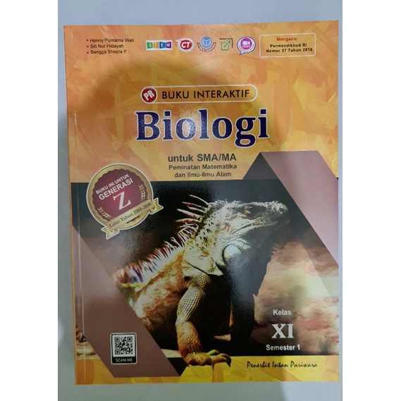 Buku PR/LKS biologi kelas XI,11 semester 1 (K13 revisi) intan pariwara, 2022