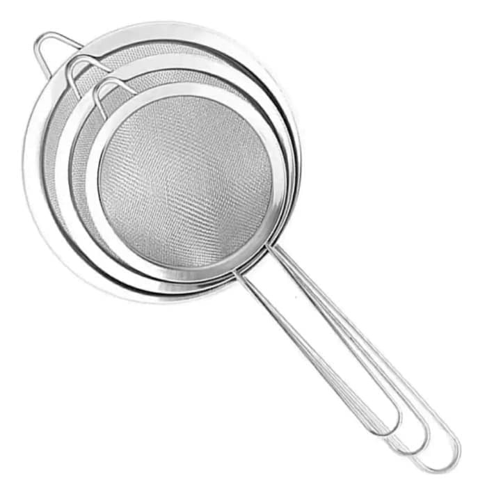 Saringan Set 3 in 1 Strainer Tepung Terigu Gula halus Alat perlengkapan masak dapur kitchen tool new-1
