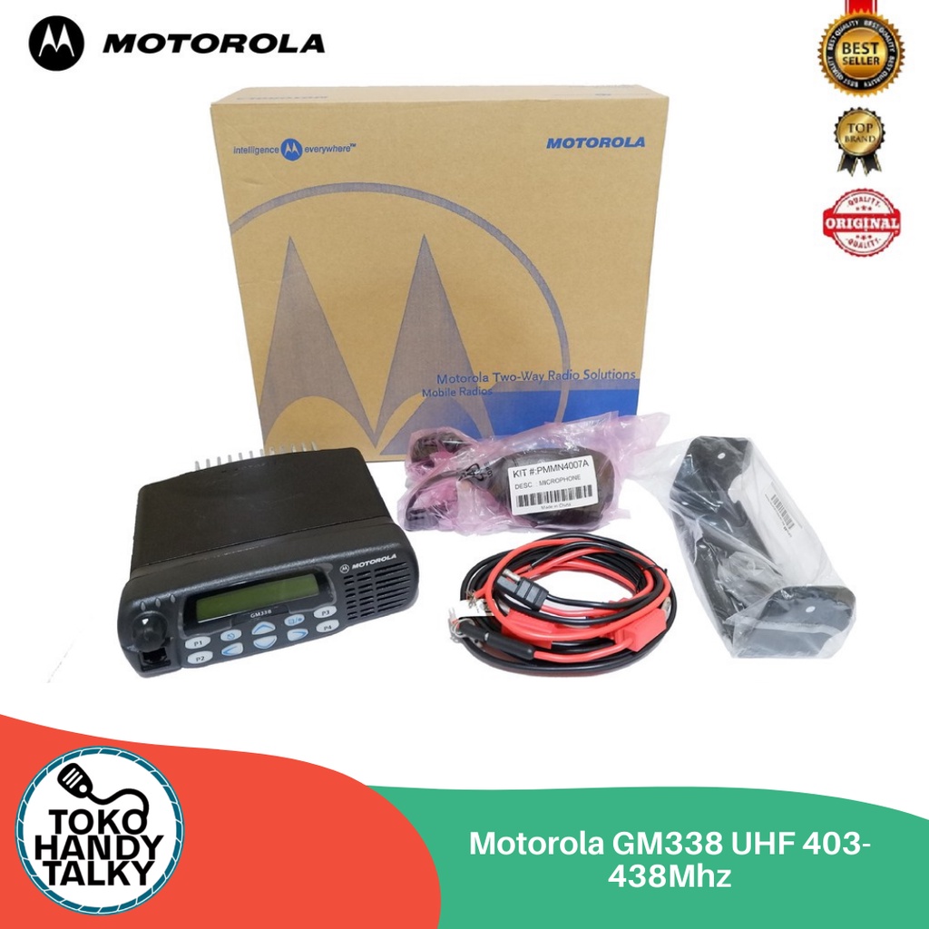 RADIO RIG MOTOROLA GM338 UHF 403-438Mhz NEW GARANSI RESMI
