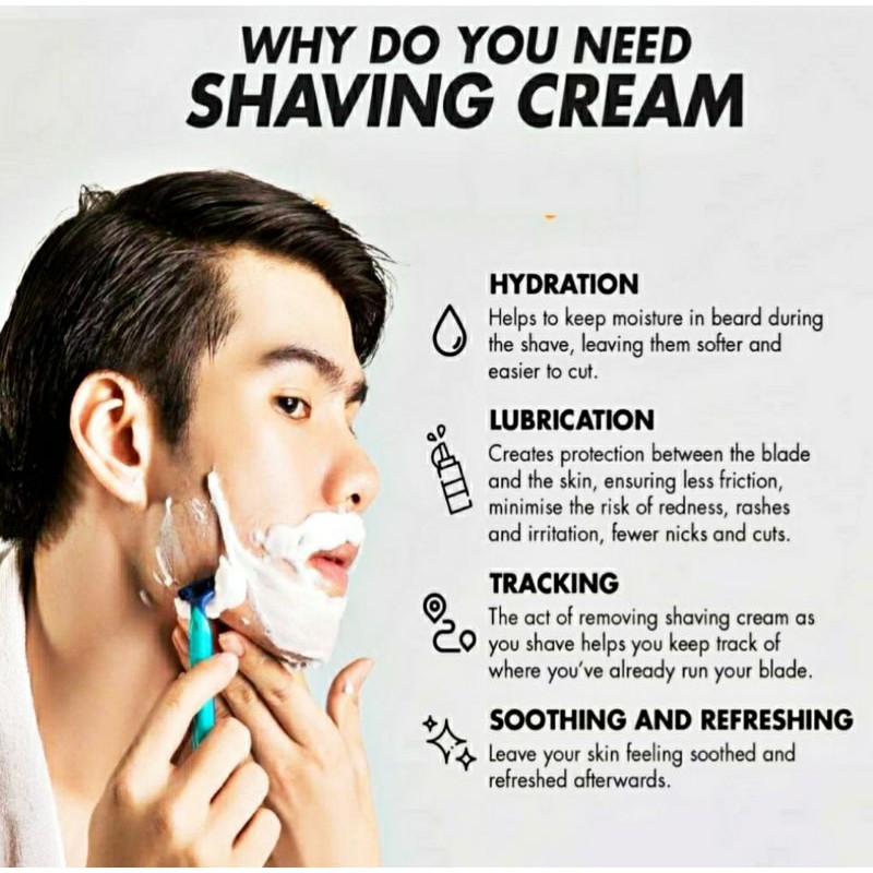 SHAVING CREAM &amp; SIMPLE SHAVER/RAZOR