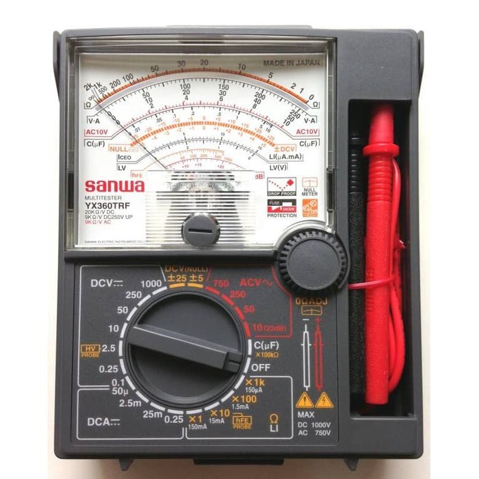 SANWA YX360TRF ANALOG MULTIMETER ANALOGUE MULTITESTER AVOMETER JAPAN