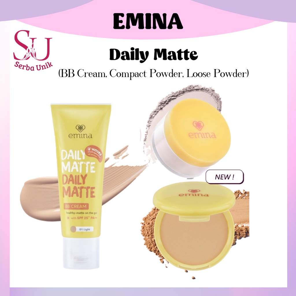 Emina Daily Matte Series | BB Cream | Loose Powder | Compact Powder