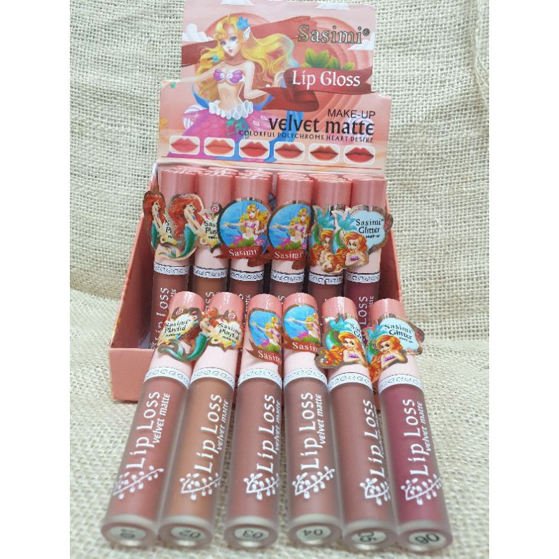 [Per Pcs] SASIMI Lipgloss Ariel S866 - Sasimi Matte Lip Cream