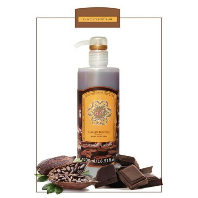 FREE ONGKIR SK7 SOAP BODY WASH CHOCOLATE SABUN MANDI PREMIUM COKLAT ORIGINAL JAKARTA