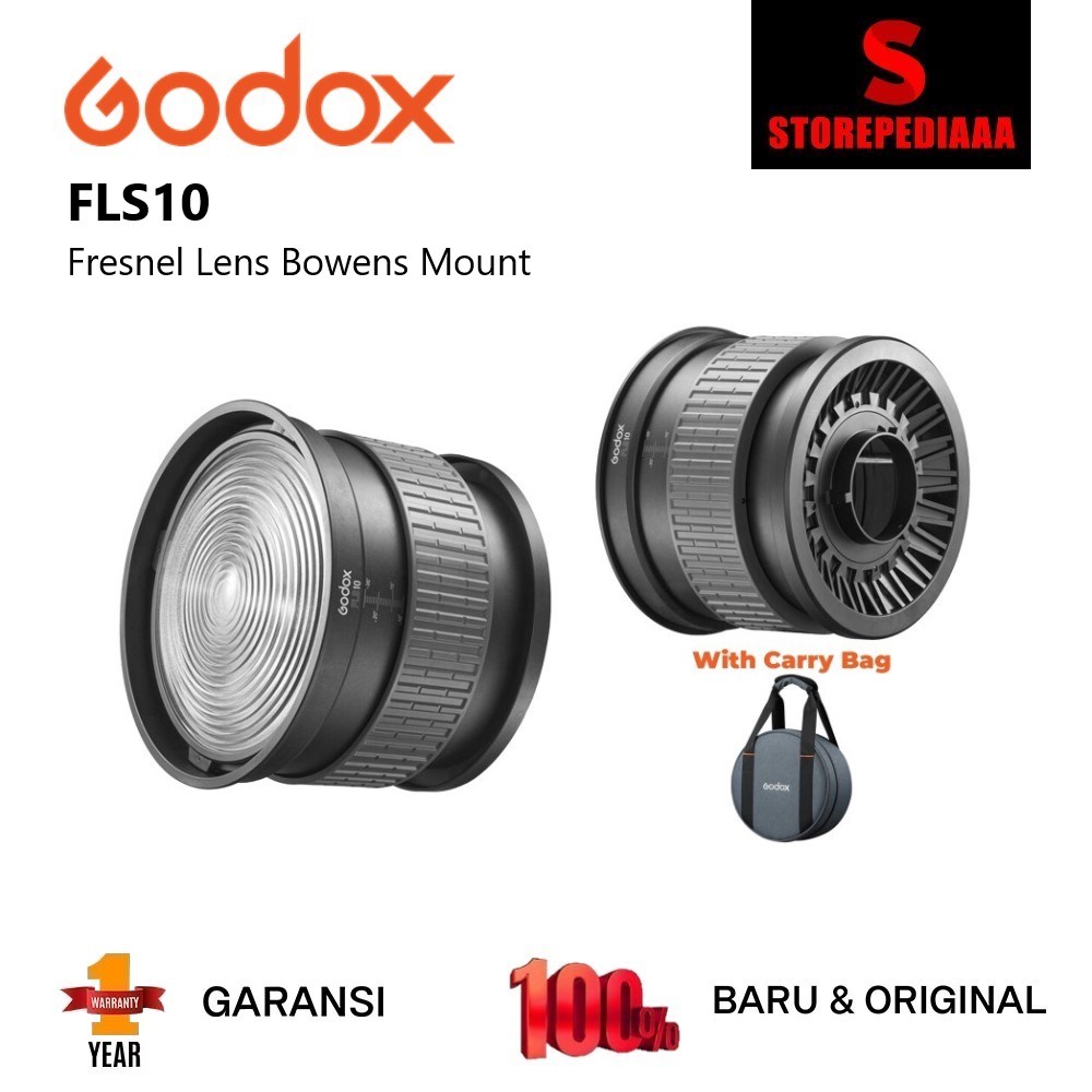 Objectif Fresnel Godox FLS10 10° - Adaptateur Spot Pour Flash Bowens, Neuf