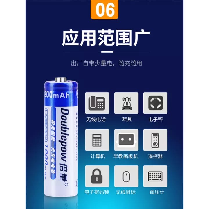 Batu Baterai AA Battery Batre Recharge Charge Cas Rechargeable 1200Mah - Batu Batre Isi Ulang AA Tahan Lama 2 Pcs / Batu Batre Isi Ulang Bisa Di Cas / Baterai Murah / Baterai Tahan Lama / Baterai Kualitas Tinggi / Baterai Import / Batu Baterai REMOT