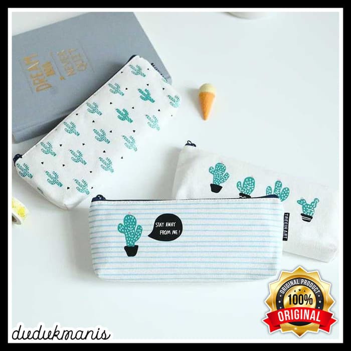 

Kotak Pensil Kaktus Cute Tempat Pulpen Pensil Case PenHolder PER-325