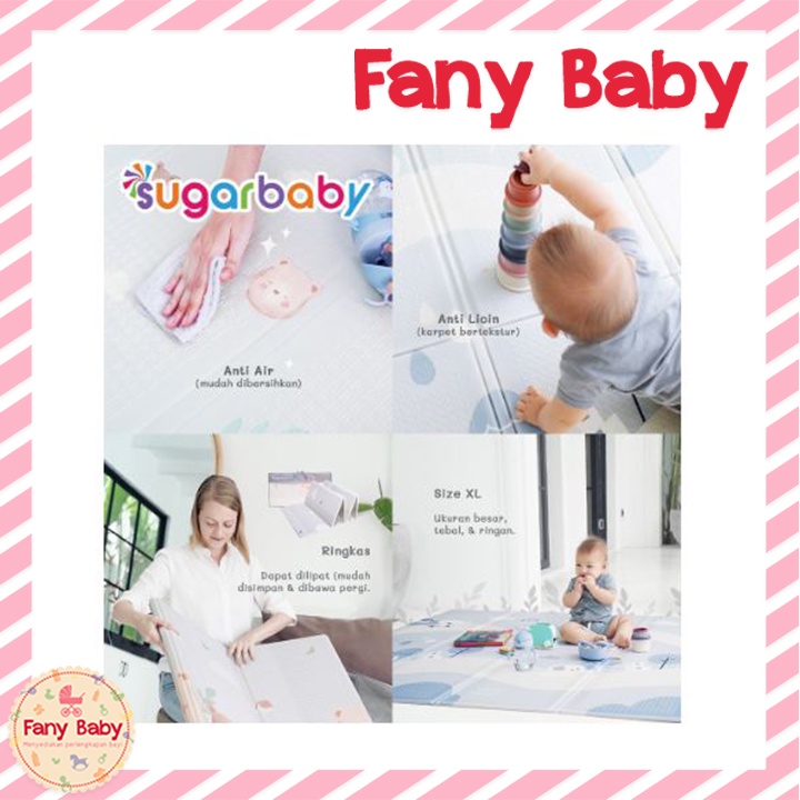 SUGAR BABY FOLDABLE PLAYMAT SIZE XL 200 X 150 X 1CM