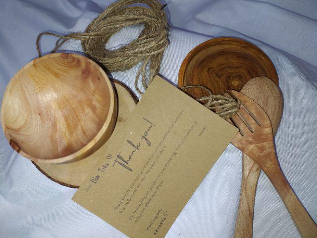 Mangkok Kayu Mahoni D 6cm-8cm