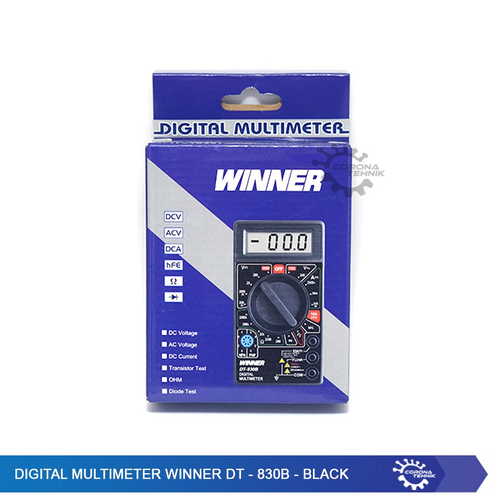 Digital Multimeter Winner DT-830B - Black