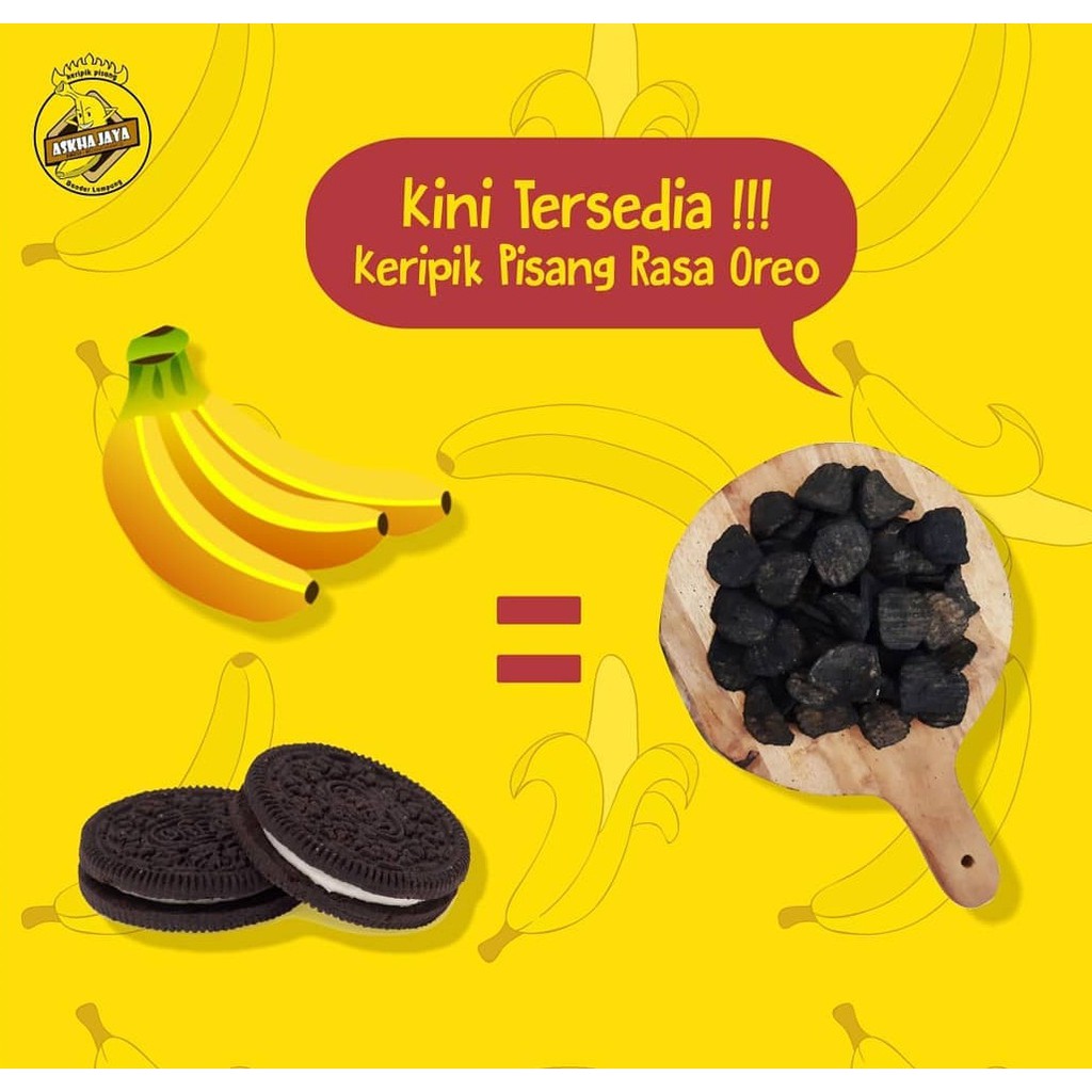 

keripik pisang rasa oreo