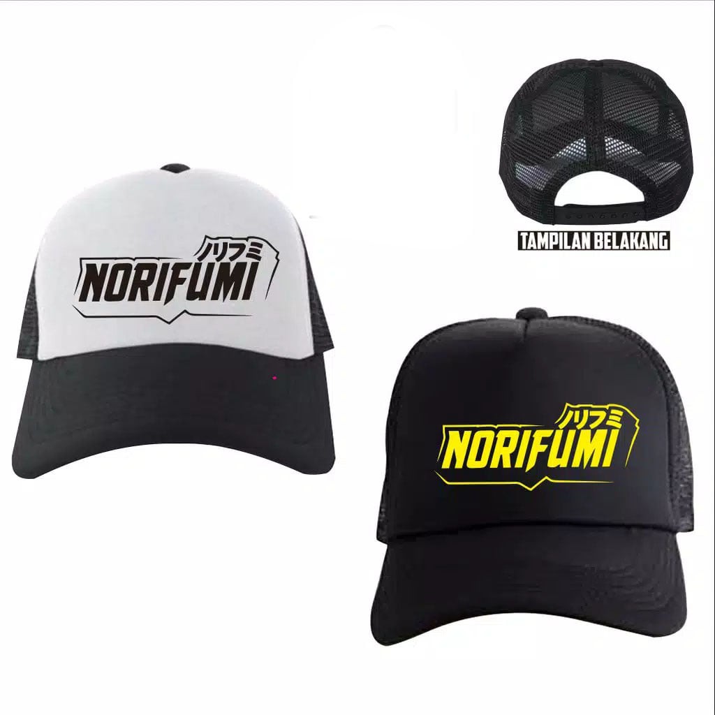 topi norifumi racing / topi norifumi automotive / trucker hat / topi jaring motor
