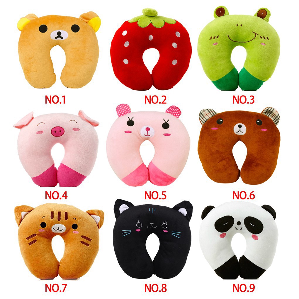 [Ready Stock] Kartun Bantal Berbentuk U Istirahat Makan Siang Bantal Bantal Leher Kantor Bantal