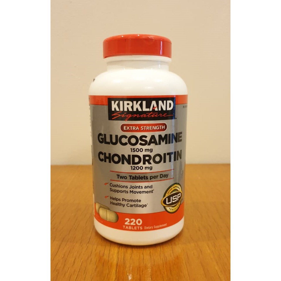 Kirkland Signature Glucosamine 1500 mg Chondroitin 1200 mg (220 Tablets)