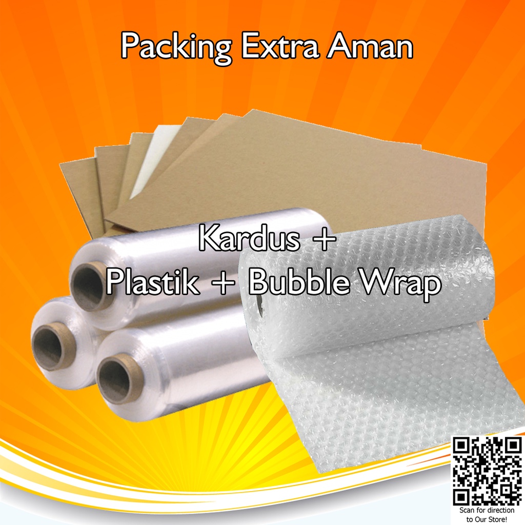 Aneka Packing Ekstra Aman Varian Kardus / Bubble Wrap / Plastik Wrap / Selongsong / Paper Tube / Box Khusus Order Tambahan Wajib disertai Order Produk Kertas / Sticker A4 / F4 / A3 /A3+ /Roll Dll