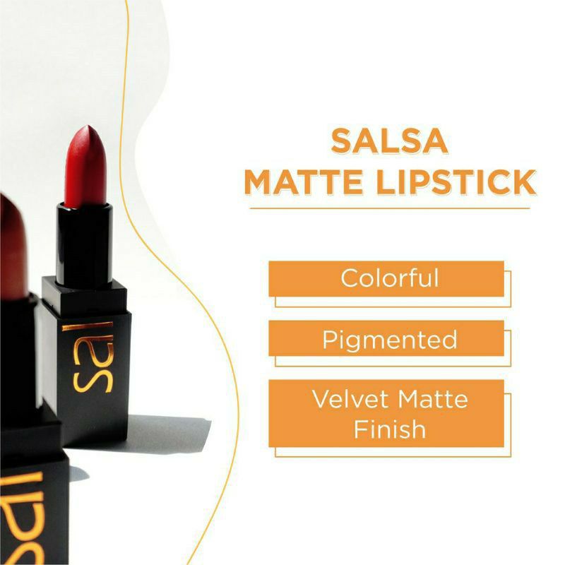 ☃Cutezz_Ching1☃Salsa Matte Lipstick 3.5g - Lipstick Matte
