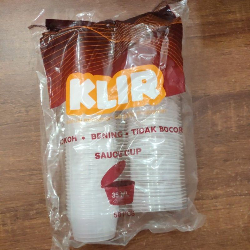 Sauce Cup 35ml / Thinwall Sauce Cup 35 ml Merk Klir