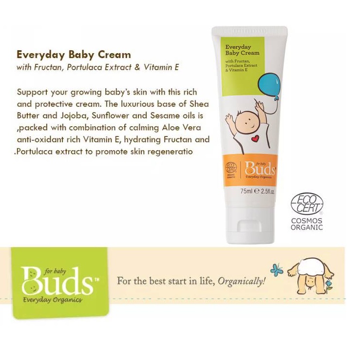 Buds Organics - Everyday Baby Cream 75ml