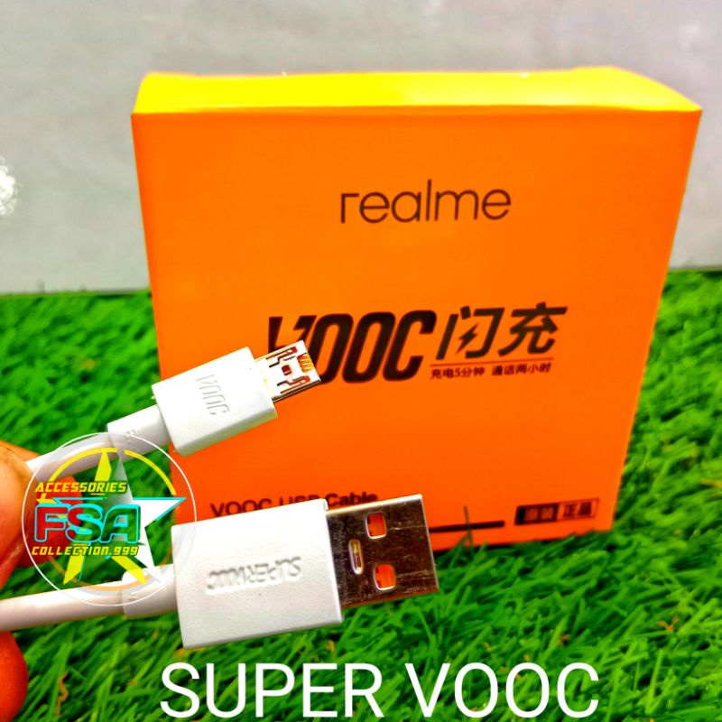 KABEL DATA REALME VOOC MICRO USB ORIGINAL SUPPORT FAST CHARGING