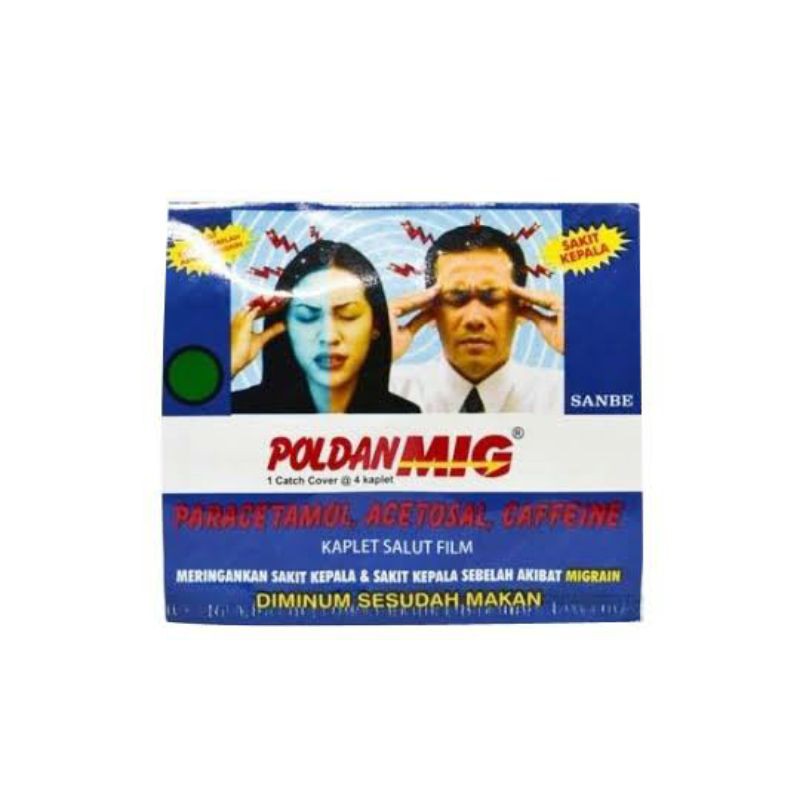 POLDANMIG PARACETAMOL / OBAT SAKIT KEPALA / MERIANG