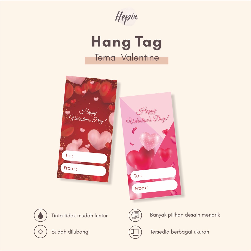 

Hang tag tema VALENTINE -tag valentine