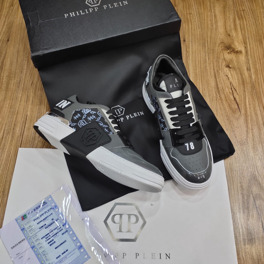 SEPATU PRIA SNEAKER LO-TOP LEATHER SKELETTON PP