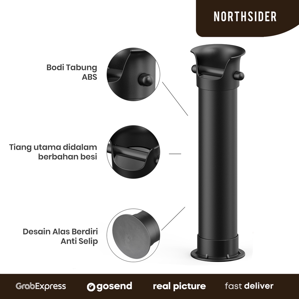 STANDING COFFEE KNOCK BOX TUBE BIN COFFEE WADAH AMPAS KOPI BERDIRI