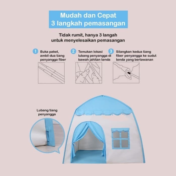 Tenda Rumah / Tenda Anak Model Rumah Tenda Bermain