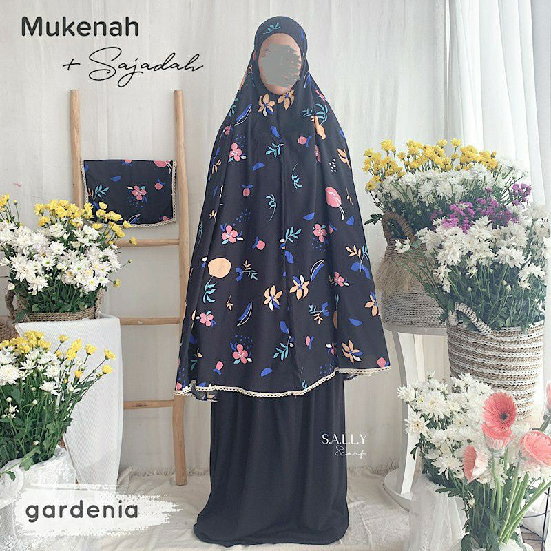 Mukena Travelling Jumbo + Sajadah Mini by Sally Scarf